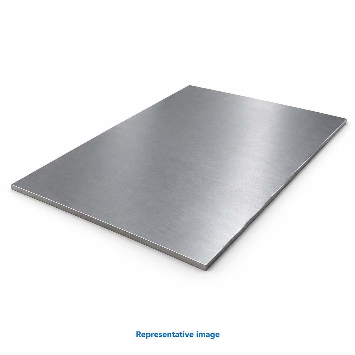 Representative smooth thin rectangular sheet of metal with visible thin edge; size and specification vary — see product details