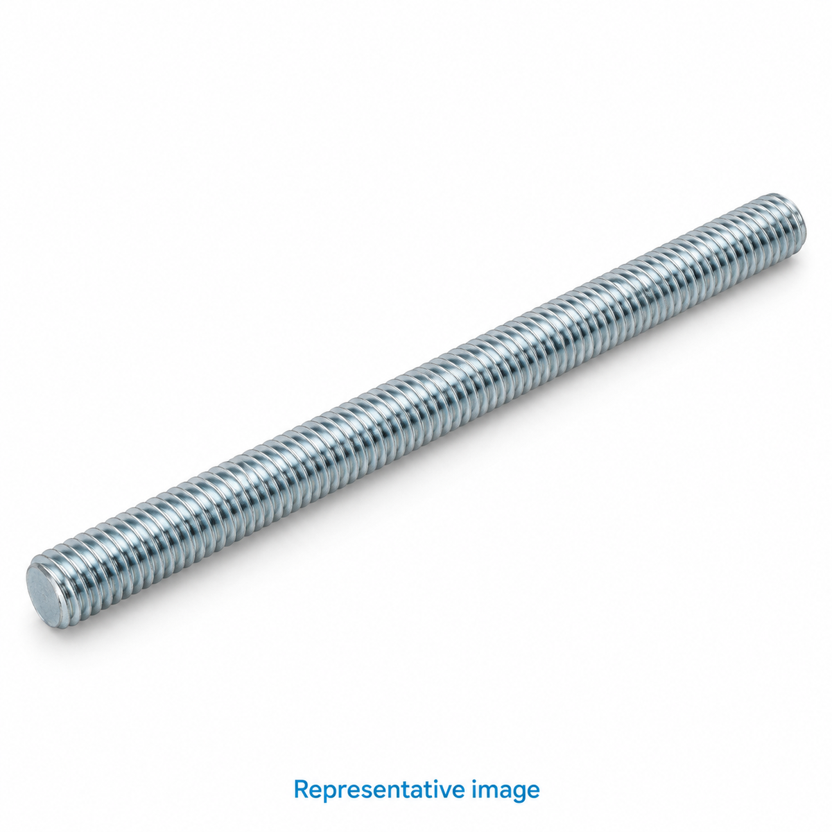 Representative long fully threaded straight rod, no head; size and specification vary — see product details