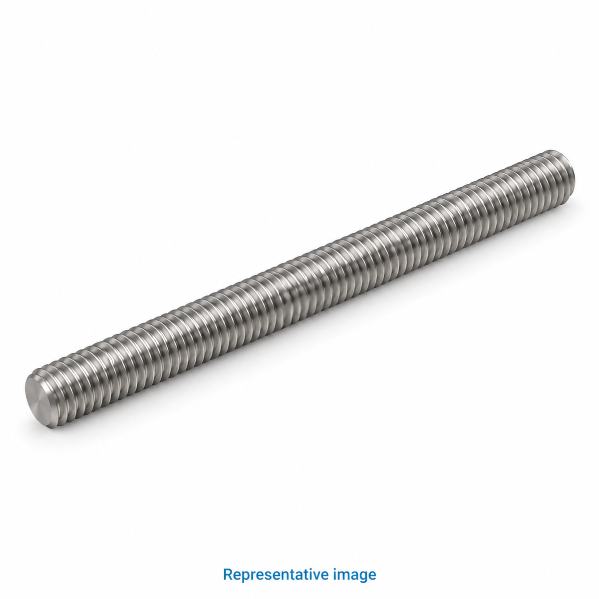 Representative long fully threaded straight rod, no head; size and specification vary — see product details