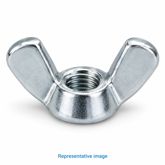 Representative wing nut with two symmetric rounded wings; size and specification vary — see product details