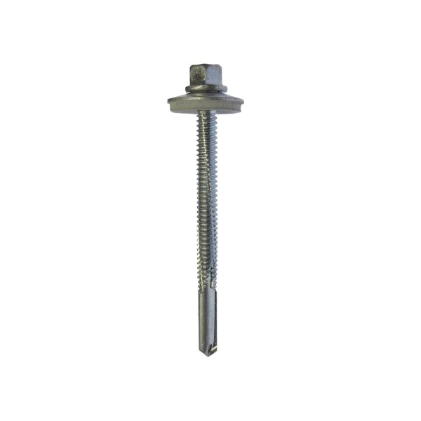 Metalfix Self-Drilling Screws Heavy Section DIN 7504K 16mm Washer BZP - 5.5 x 40mm — supplier image; see listing for size and pack quantity