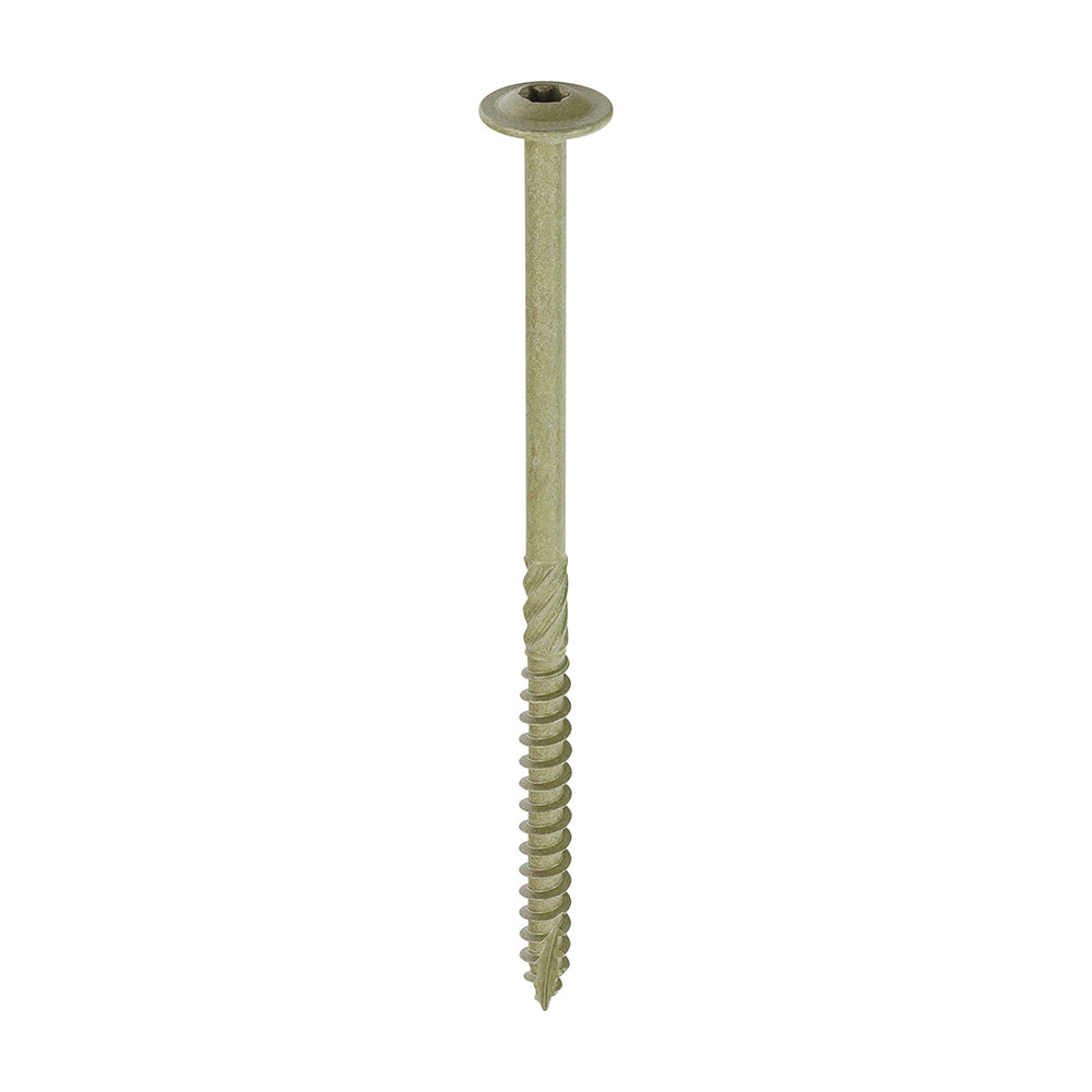 Timber Frame Construction & Landscaping Screws - Wafer - Exterior - Green Organic — supplier image; see listing for size and pack quantity