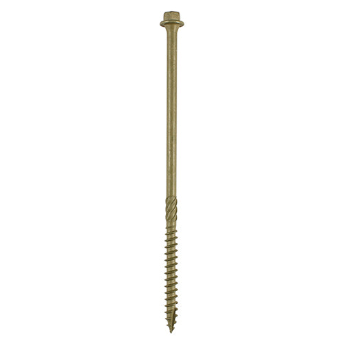 Timber Frame Construction & Landscaping Screws - Hex - Exterior - Green Organic — supplier image; see listing for size and pack quantity