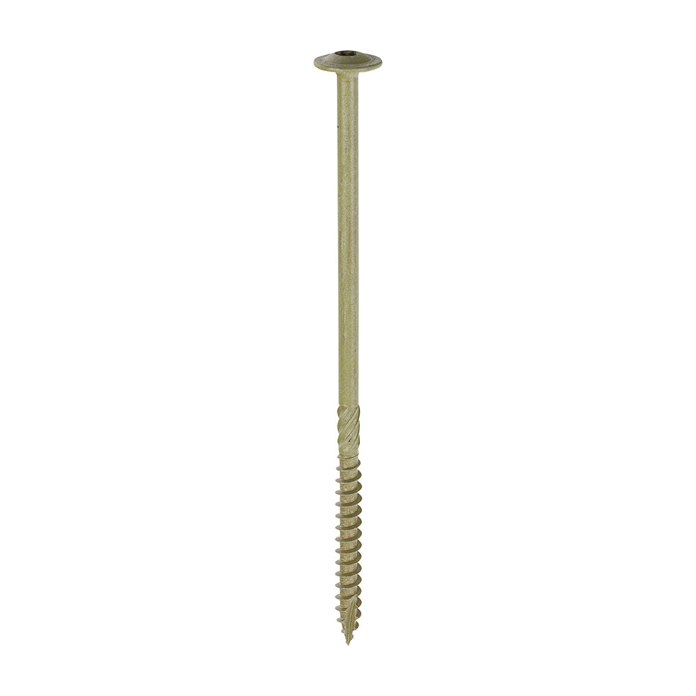 Timber Frame Construction & Landscaping Screws - Wafer - Exterior - Green Organic — supplier image; see listing for size and pack quantity