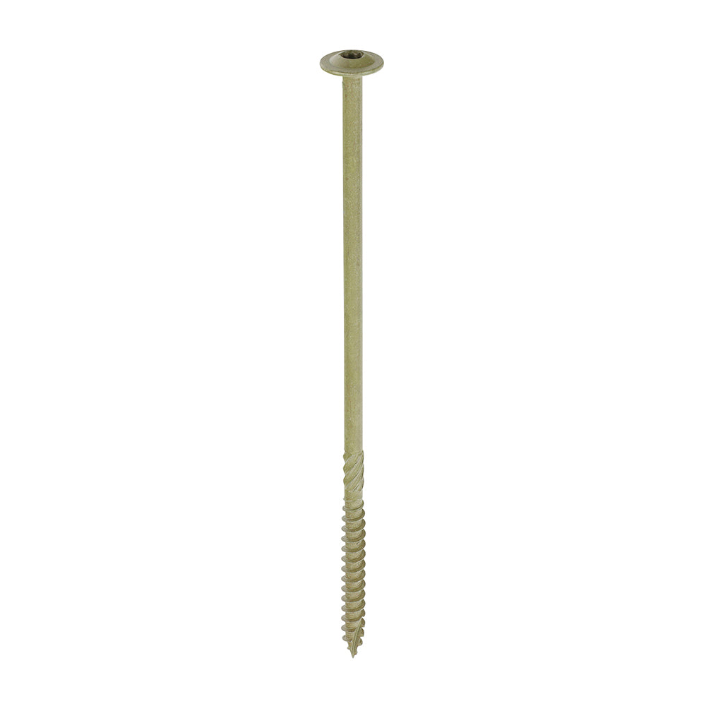 Timber Frame Construction & Landscaping Screws - Wafer - Exterior - Green Organic — supplier image; see listing for size and pack quantity