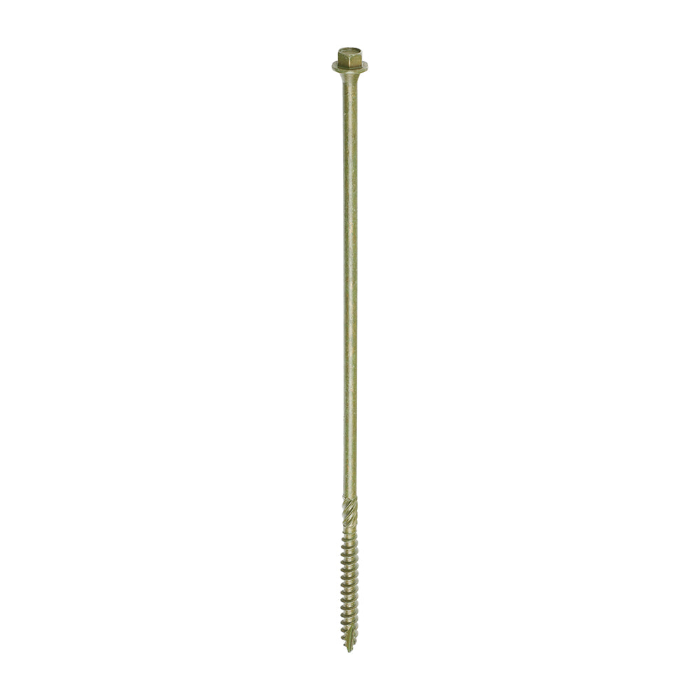 Timber Frame Construction & Landscaping Screws - Hex - Exterior - Green Organic — supplier image; see listing for size and pack quantity