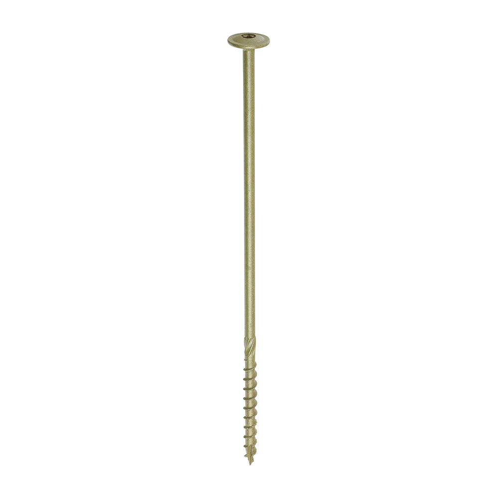 Timber Frame Construction & Landscaping Screws - Wafer - Exterior - Green Organic — supplier image; see listing for size and pack quantity