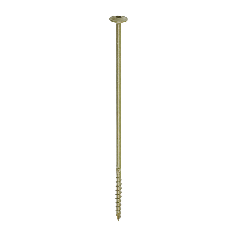 Timber Frame Construction & Landscaping Screws - Wafer - Exterior - Green Organic — supplier image; see listing for size and pack quantity
