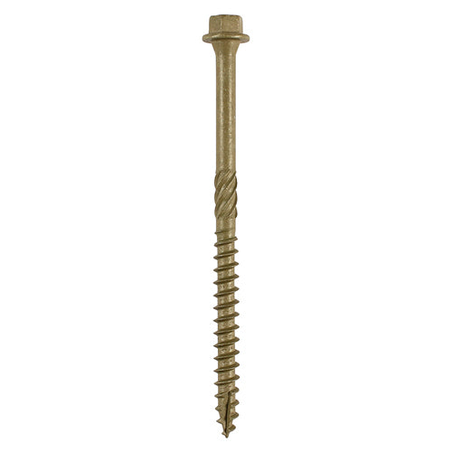 Timber Frame Construction & Landscaping Screws - Hex - Exterior - Green Organic — supplier image; see listing for size and pack quantity