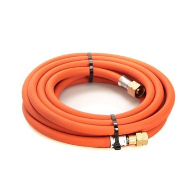 Propane Fitted Hose 10mm (3/8") x 5m c/w Hose Check Valves (3/8")