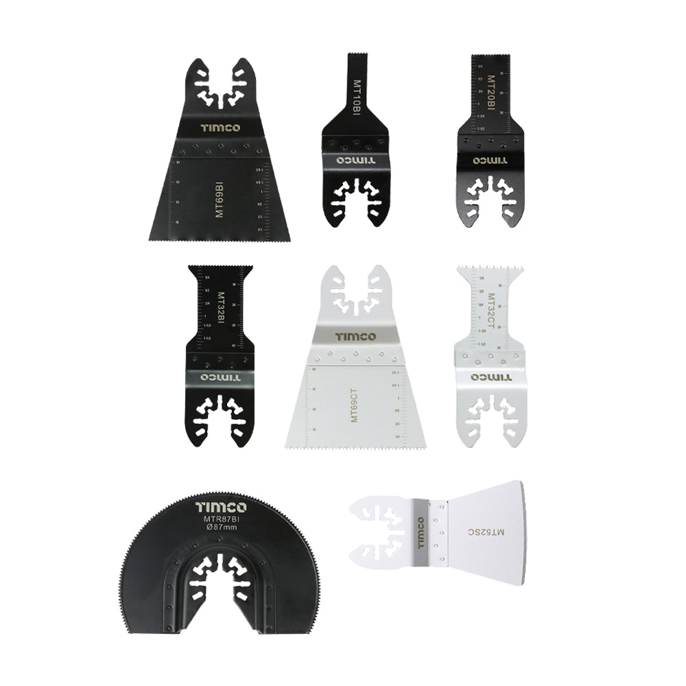 Timco Multi-Tool Blade Set 8 pcs MT8PSET — official TIMCO product photograph
