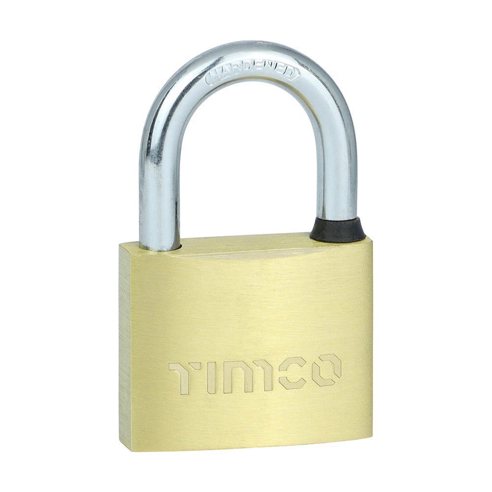 Timco Brass 50MM padlock P50 Keyed — official TIMCO product photograph