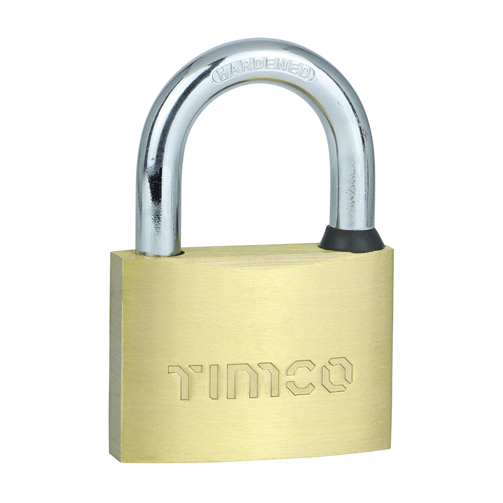 Timco Brass 60MM padlock P60 Keyed — official TIMCO product photograph