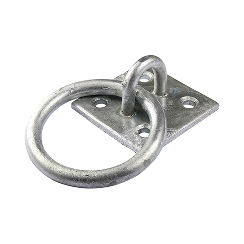 Timco Ring on Plate - Hot Dipped Galvanised 2" — official TIMCO product photograph