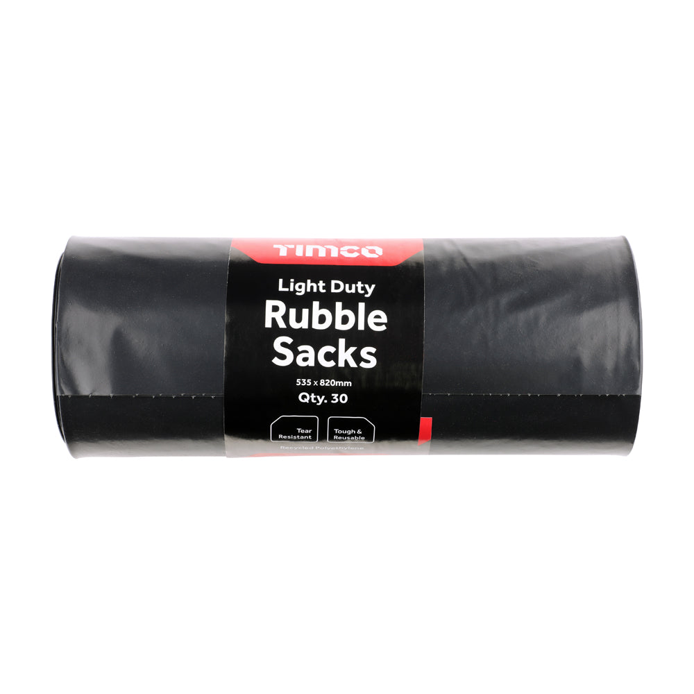 Timco Light Duty Rubble Sack 535 x 820 Roll of 30 — official TIMCO product photograph