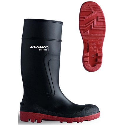 Acifort Warwick Safety Wellington Red/Black Size 9 D886409